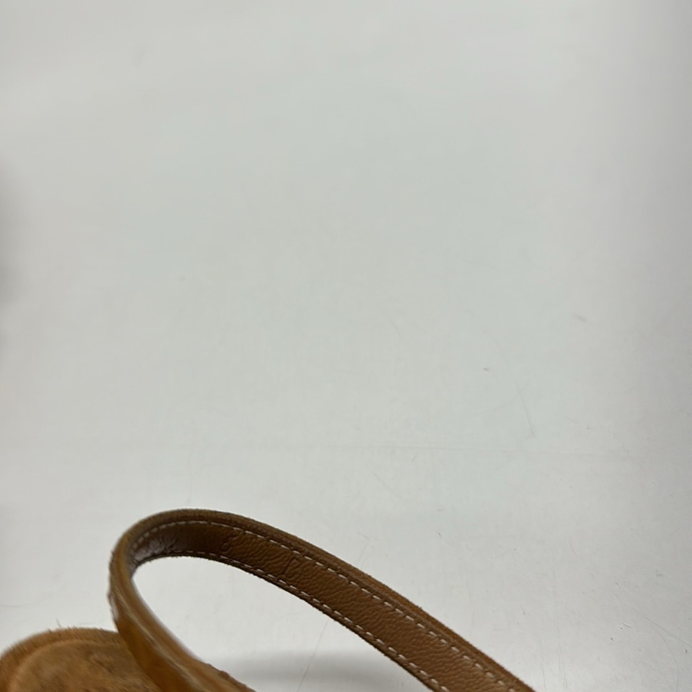 Ferragamo Sandals Shoes High Heel Open Toe Ankle Strap Cognac Brown Size 6 B - Picture 12 of 13
